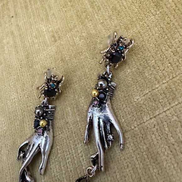 Elegant Silver and Gold Handcrafted Earrings - Picture 6 of 6